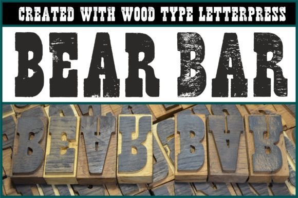 Bear Bar: A Tactile Display Font for Handmade Brands