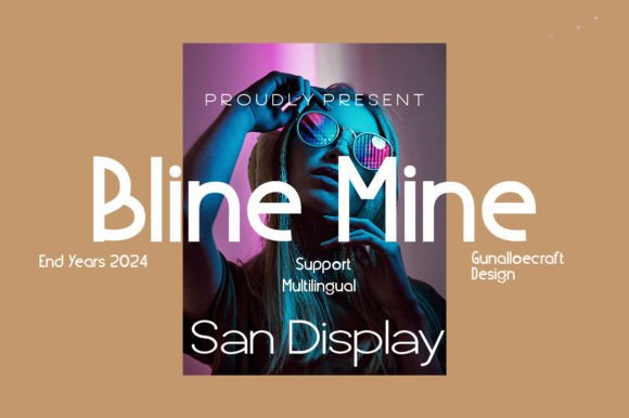 Blind Mine: A Bold Display Font for Makers