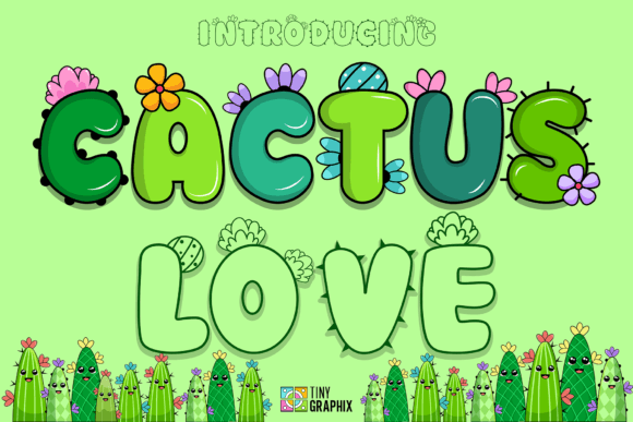 Cactus Love: A Playful Display Font for Modern Web Design