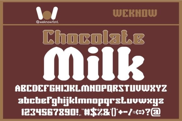 Chocolate Milk: A Bold Display Font for Web Headers