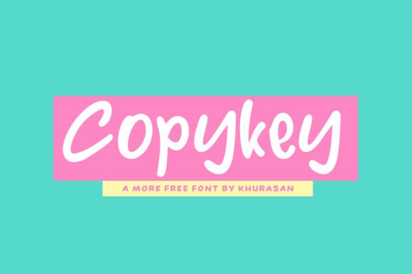 Copykey: A Modern Display Font for Handmade Brands