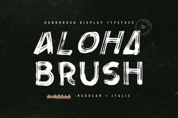 Designing with Aloha Brush: A Modern Display Font for Web