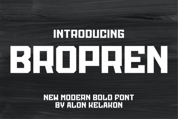 Elevate Your Brand Identity with Bropren Display Fonts