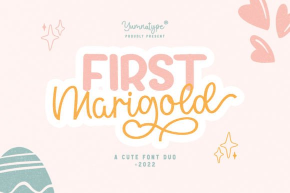 First Marigold Duo: A Playful Typeface for Small Business Branding