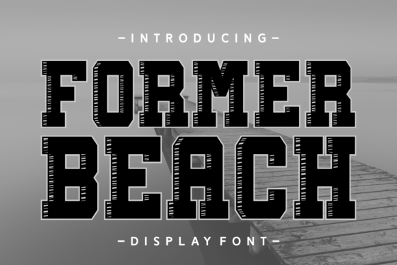 Former Beach Font: A 3D Display Type for Viral Campaigns
