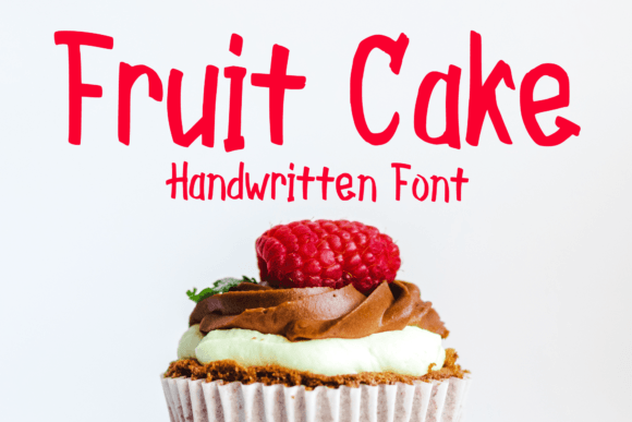 Fruit Cake: A Handwritten Display Font for Makers