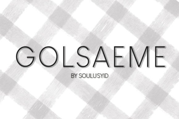 Golsaeme: A Bold Typeface for Makers and Sellers