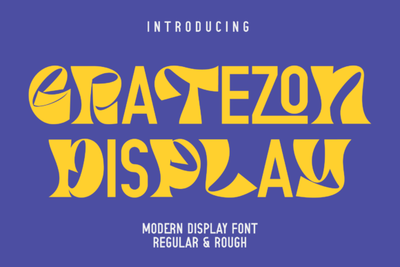 Gratezon: A Playful Display Font for Modern Editorial Design