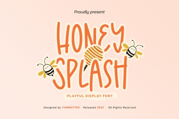 Honey Splash: A Cheerful Display Font for Web Design