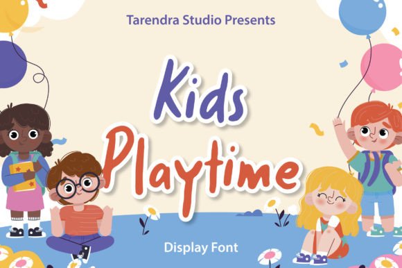Kids Playtime: A Fresh Display Font for Editorial Projects