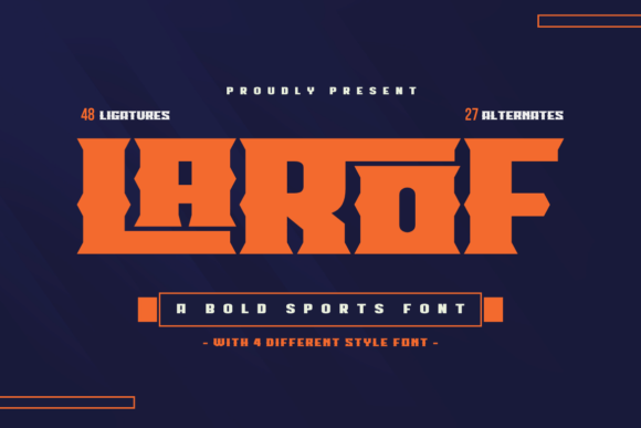 Larof: The American Sports Display Font for Modern Brands