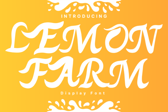 Lemon Farm: A Whimsical Display Font for Crafters