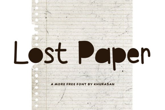 Lost Paper Font: A Cute Display Typeface for Branding