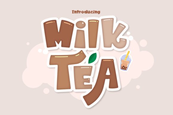 Milk Tea: The Playful Display Font for Bold Campaigns