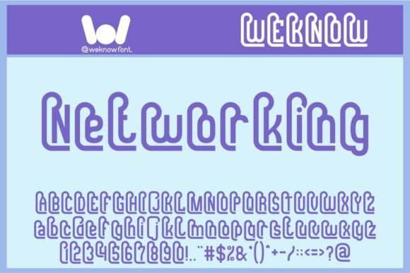 Networking Display Font for Makers and Branding