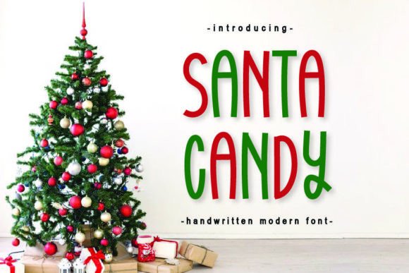 Santa Candy: A Festive Display Font for Editorial Design