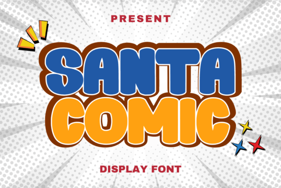Santa Comic: The Bold Display Font for Fun Campaigns