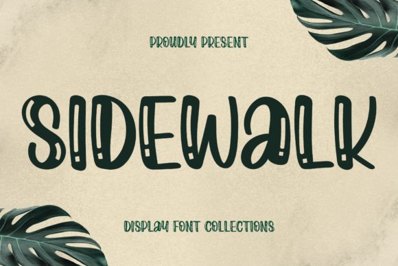 Sidewalk: A Unique Display Font for Modern Editorial Design