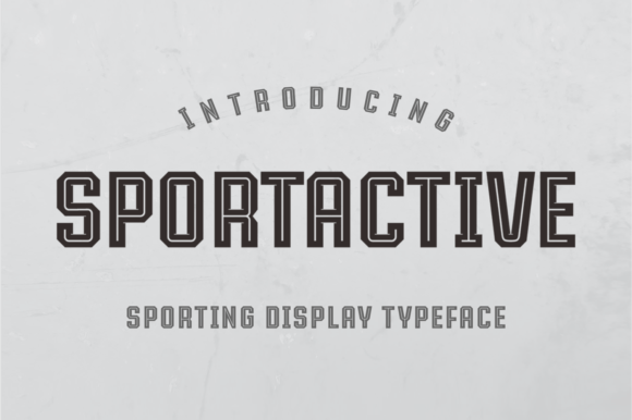Sportactive Typeface: Bold Lines for Modern Branding