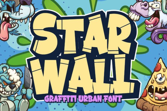 Starwall Font: A Childish Display Typeface for Friendly Brands