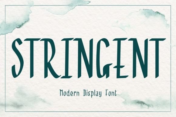 Stringent: A Modern Display Font for Bold Web Headlines