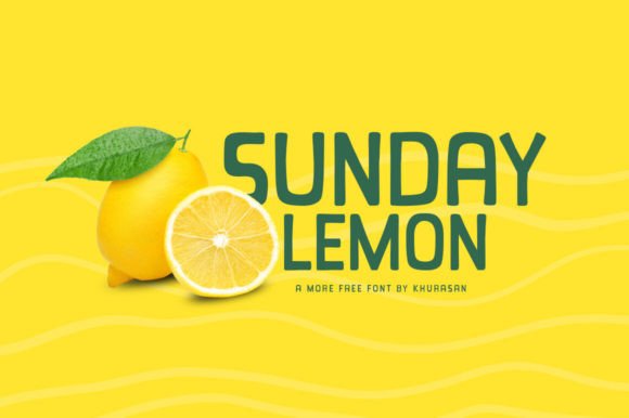 Sunday Lemon Font: A Cute Display Typeface for Small Business Branding