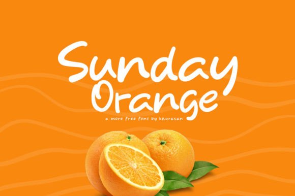 Sunday Orange: A Cute Display Font for Makers
